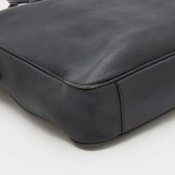 Pre Owned Ralph Lauren Black Leather Briefcase Bag