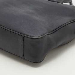 Pre Owned Ralph Lauren Black Leather Briefcase Bag