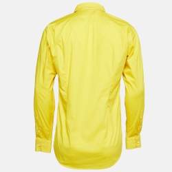 Pre Owned Ralph Lauren Yellow Cotton Long Sleeve Shirts M