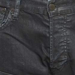 Pre Owned Ralph Lauren Blue Washed Denim Cargo Jeans M Waist 32"