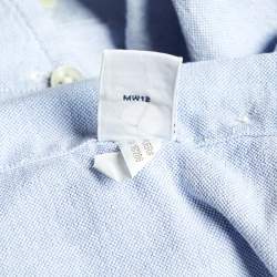 Pre Owned Ralph Lauren Light Blue Cotton Custom Fit Button Down Shirt S