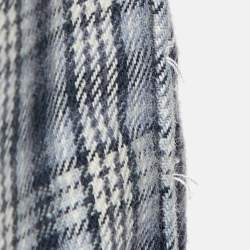 Pre Owned Ralph Lauren Blue Checked Cotton Classic Fit Button Down Shirt S