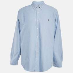 Pre Owned Ralph Lauren Blue Cotton Long Sleeve Shirt XXL