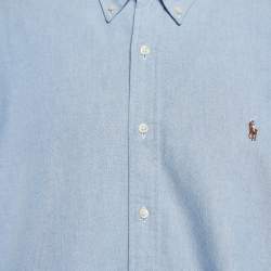 Pre Owned Ralph Lauren Blue Cotton Long Sleeve Shirt XXL
