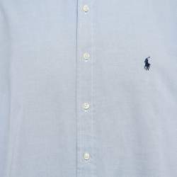 Pre Owned Ralph Lauren Blue Cotton Long Sleeve Shirt XXXL