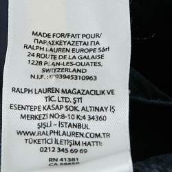 Pre Owned Ralph Lauren Navy Blue Logo Embroidered Button Down Shirt XXL