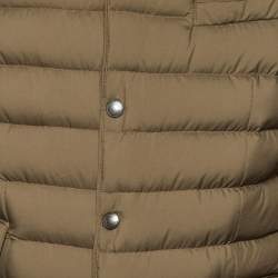 مملوكة مسبقًا Ralph Lauren Olive Green Synthetic Quilted Down Jacket L