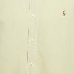 Pre Owned Ralph Lauren Light Green Cotton Slim Fit Shirt XL