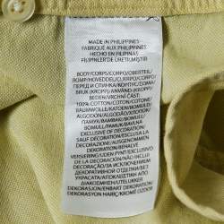 Pre Owned Ralph Lauren Light Green Cotton Slim Fit Shirt XL