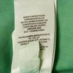 Pre Owned Ralph Lauren Green Cotton Button Front Full Sleeve Shirt XL