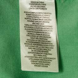 Pre Owned Ralph Lauren Green Cotton Button Front Full Sleeve Shirt XL