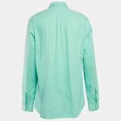 Pre Owned Ralph Lauren Green Cotton Slim Fit Shirt XL
