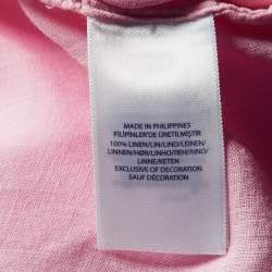 Pre Owned Ralph Lauren Pink Ombre Linen Button Down Shirt M