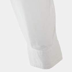 Pre Owned Ralph Lauren White Cotton Slim Fit Button Down Shirt S