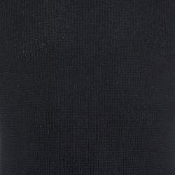 Pre Owned Ralph Lauren Black Cashmere Rib Knit Full Sleeve Jumper S
