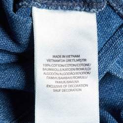Ralph Lauren Blue Cotton Featherweight Mesh Button Down Shirt M
