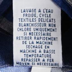 Pre Owned Ralph Lauren Blue Tartan Check Cotton Long Sleeve Shirt M