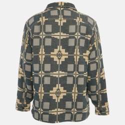 Pre Owned Ralph Lauren Blue Printed Cotton Long Sleeve Shirt XL 