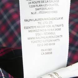 Pre Owned Ralph Lauren Blue/Pink Tartan Check Crepe Classic Fit Shirt XL