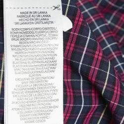 Pre Owned Ralph Lauren Blue/Pink Tartan Check Crepe Classic Fit Shirt XL