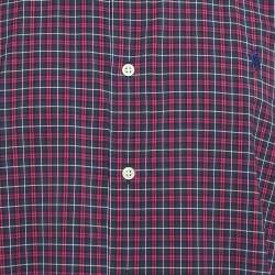 Pre Owned Ralph Lauren Blue/Pink Tartan Check Crepe Classic Fit Shirt XL