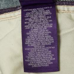 Ralph Lauren Blue Faded Denim Slim Fit Jeans L Waist 34"