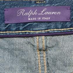 Ralph Lauren Blue Faded Denim Slim Fit Jeans L Waist 34"