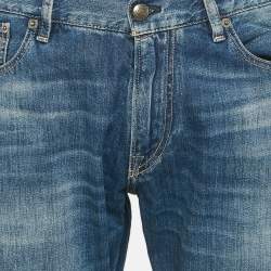 Ralph Lauren Blue Faded Denim Slim Fit Jeans L Waist 34"