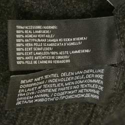 Pre Owned Ralph Lauren Black Wool Patch Detail Long Sleeve Jumper M