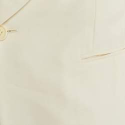 Ralph Lauren Cream Wool Tailored Blazer M