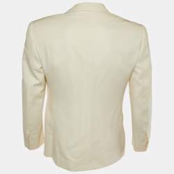 Ralph Lauren Cream Wool Tailored Blazer M