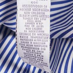 Ralph Lauren Blue Striped Cotton Full Sleeve Shirt XL