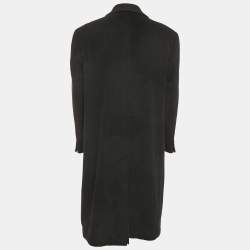 Pre Owned Chaps Ralph Lauren Vintage Black Wool Felt Double Breasted Coat XXL