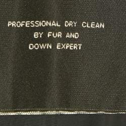 Pre Owned Ralph Lauren Black Label Silver Satin Quilted Down Jacket L