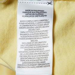 Pre Owned Ralph Lauren Yellow Cotton Button Front Shirt S