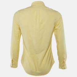 Pre Owned Ralph Lauren Yellow Cotton Button Front Shirt S