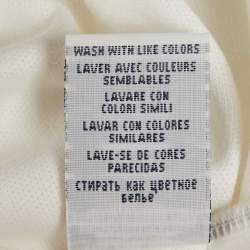 Pre Owned Ralph Lauren White Embroidered Polo Pony Cotton Polo T-Shirt XL