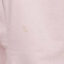 مملوكة مسبقًا قميص رالف لورين كم طويل قطن وردي مقاس صغير