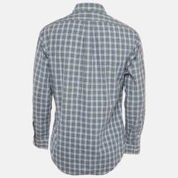 مملوكة مسبقًا Ralph Lauren Multicolour Checkered Cotton Custom Fit Shirt M