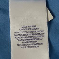 مملوكة مسبقًا قميص رالف لورين سليم فيت قطن أزرق مقاس كبير (لارج)