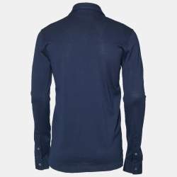 Pre Owned تي شيرت بولو رالف لورين بيربل ليبل أزرق قطن صغير