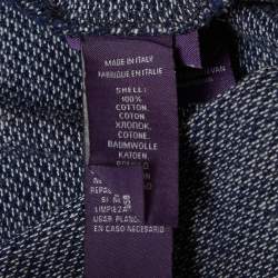 Pre Owned Ralph Lauren Navy Blue Jersey Polo T-Shirt XL