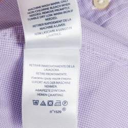 مملوكة مسبقًا Ralph Lauren Purple Check Print Long Sleeve Shirt XL