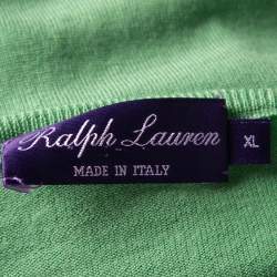 Pre Owned Ralph Lauren Parrot Green Long Sleeve Sweater XL