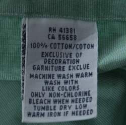 Pre Owned Ralph Lauren Green Cotton Buttoned Shirt S