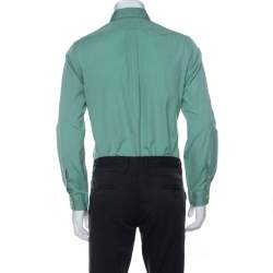 Pre Owned Ralph Lauren Green Cotton Buttoned Shirt S