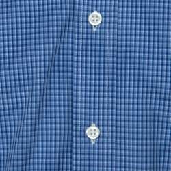 Pre Owned Ralph Lauren Blue Checked Cotton Button Down Collar Shirt L