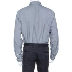 Ralph Lauren Monochrome Micro Check Cotton Button Front Shirt XXL