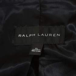 Pre Owned Ralph Lauren Black Lamb Leather Anthony Sport Coat XL 