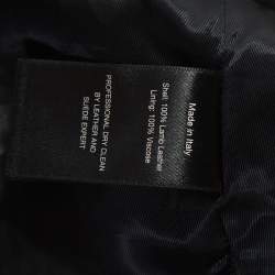 Pre Owned Ralph Lauren Black Lamb Leather Anthony Sport Coat XL 